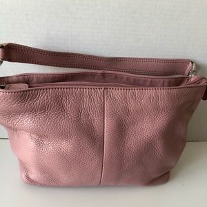 Pink Leather Hobo